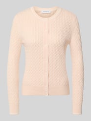 Regular fit gebreid jack van katoenmix van Lacoste Fuchsia - 2