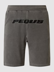 Sweatshorts van katoen  van PEQUS Grijs / zwart - 9