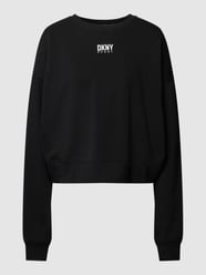 Oversized Sweatshirt mit Logo-Stitching Modell 'BALANCE' von DKNY PERFORMANCE Schwarz - 42