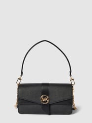 Schoudertas met labelapplicatie, model 'GREENWICH' van MICHAEL Michael Kors Grijs / zwart - 22
