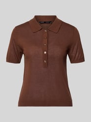 Strickshirt mit Polokragen und kurzer Knopfleiste Modell 'TENCYP' von MANGO - 24