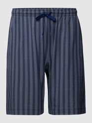Korte pyjamabroek met streepmotief van Mey Grijs - 31