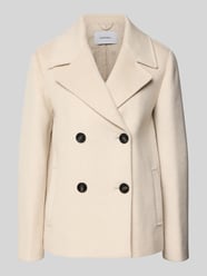 Jack met wol en reverskraag van comma Beige - 17