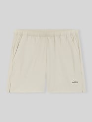 Szorty sportowe o kroju relaxed fit z elastycznym pasem od BOSS Green - 6