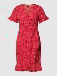 Wikkeljurk met volantmouwen, model 'HENNA' van Vero Moda Rood - 9