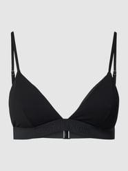 Bikini-Oberteil mit Label-Detail Modell 'CORE TONAL' von Calvin Klein Underwear Schwarz - 4