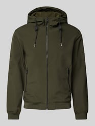 Softshell-Jacke mit Reißverschlusstaschen Modell 'BASIC' von Jack & Jones Grün - 34