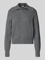 Regular Fit Strickjacke aus Schurwolle Modell 'FIBIONE' von DRYKORN - 6