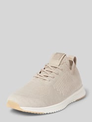 Low Top Sneaker mit Stretch-Bündchen von Marc O'Polo Beige - 7