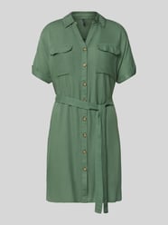 Lejąca sukienka casualowa z czystej wiskozy model 'BUMPY' od VERO MODA - 7