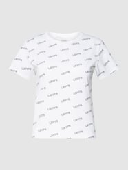 T-Shirt mit Allover-Muster Modell 'GRAPHIC' von Levi's® Weiß - 35