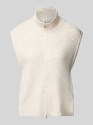 Strickweste mit Stehkragen Modell 'Shanelle' von Neo Noir Beige - 33