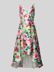 Midikleid aus Satin mit V-Ausschnitt von Adrianna Papell - 35