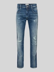 Jeansy o kroju slim fit z efektem znoszenia od Replay - 21