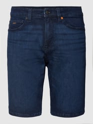 Bermuda in Denim-Optik Modell 'Delaware' von BOSS Orange Blau - 17