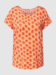 T-Shirt mit Allover-Muster von Christian Berg Woman Orange - 31