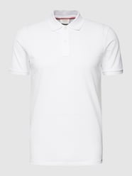Poloshirt mit kurzer Knopfleiste von OLYMP Level Five Weiß - 5