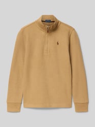 Gebreide pullover met geribde mouwboorden van Polo Ralph Lauren Kids - 5