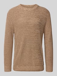 Relaxed fit gebreide pullover van katoenmix van Tom Tailor Denim Beige - 26