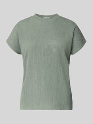 T-Shirt mit Strukturmuster und Rundhalsausschnitt von Christian Berg Woman - 16