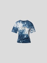 T-Shirt mit Batik-Optik von Paco Rabanne Blau / Türkis - 6