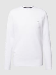 Longsleeve mit Strukturmuster von Christian Berg Men Weiß - 22