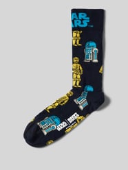 Socken mit Label-Stitching Modell 'Star Wars' von Happy Socks Blau - 17