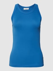 Top z detalem z logo od Marc O'Polo Niebieski - 39