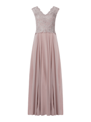 Abendkleid mit Ziersteinen von Luxuar Pink - 20