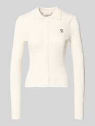Cardigan met logostitching model 'Manolja' van LeGer - 4