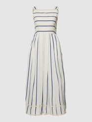 Midi-jurk met streepmotief, model 'GIANO' van Weekend Max Mara Wit - 19
