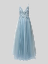 Abendkleid aus Tüll mit Stitchings von Laona - 33