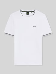 t-shirt o kroju regular fit z mieszanka bawełny model 'TAUL od BOSS Green - 2