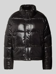 Glänzende Steppjacke mit Stehkragen Modell 'SKY' von Only Schwarz - 25