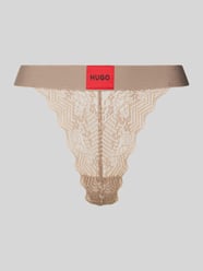 String mit Spitzenbesatz Modell 'Red Label' von HUGO Beige - 47