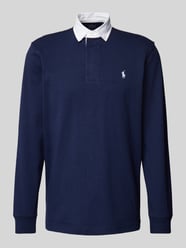 Rugby-Shirt mit Label-Stitching von Polo Ralph Lauren Blau - 32