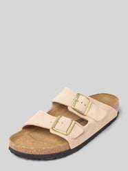 Sandalen mit Dornschließe Modell 'Arizona' von Birkenstock Beige - 26