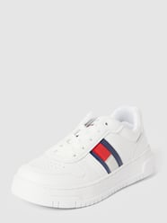 Sneakers met logodetail, model 'PAULENE' van T.Hilfiger Kids Shoes Wit - 46