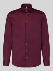 Slim Fit Businesshemd aus reiner Baumwolle von Seidensticker Bordeaux - 46