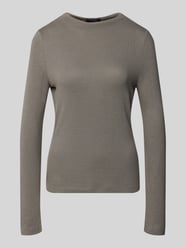 Langarmshirt Modell 'Sosemin' mit Mock Neck von OPUS Beige - 16