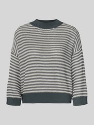 Sweter z dzianiny z prążkowanymi wykończeniami model ‘Peipina’ od OPUS - 37