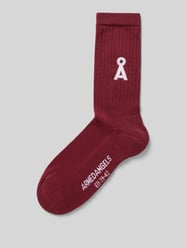 Sokken van katoenmix model 'SAAMUS' van ARMEDANGELS Bordeaux - 6