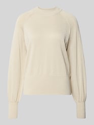Gebreide pullover van viscosemix, model 'MOBBE' van B.Young Beige - 9
