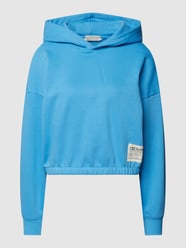Bluza z kapturem i naszywką z logo od Tom Tailor Denim Niebieski - 45
