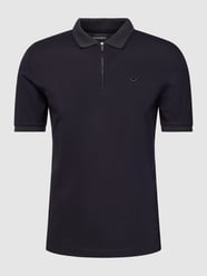 Poloshirt mit gerippten Ärmelabschlüssen von Emporio Armani Blau / Türkis - 48