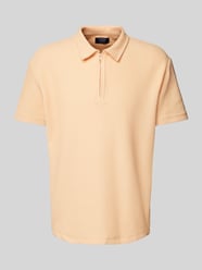 Regular Fit Poloshirt mit Reißverschluss von MCNEAL Orange - 41