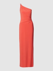 One-Shoulder-Abendkleid mit Seitenschlitz von Lauren Dresses Orange - 34