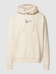 Hoodie mit Logo-Stitching von KARL KANI Beige - 18