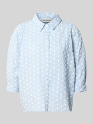 Bluzka w kroju regular fit w całościowym wzorze model 'Bono' od LOLLYS LAUNDRY - 2
