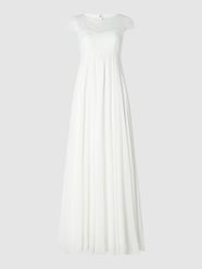 Umstandsbrautkleid aus Spitze und Chiffon  von Luxuar Weiß - 31